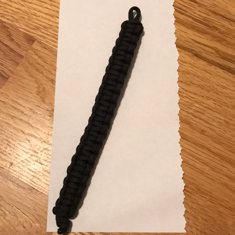 Black Paracord Survival Bracelet